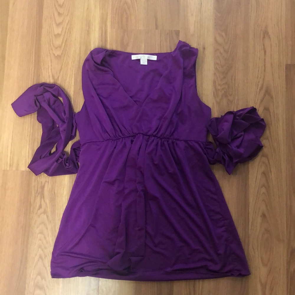 Purple flowy shirt